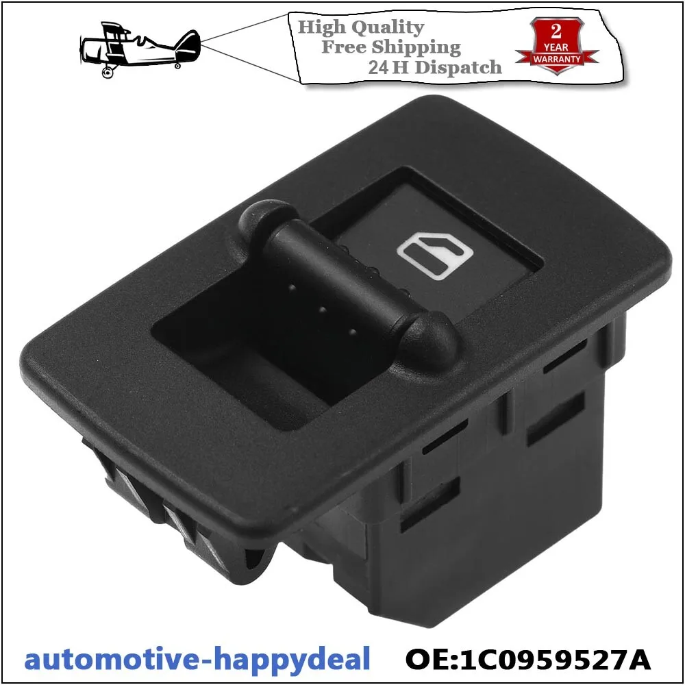 Interruptor de control de ventana eléctrica delantera 1C0959527 para VW Beetle 1998-2010