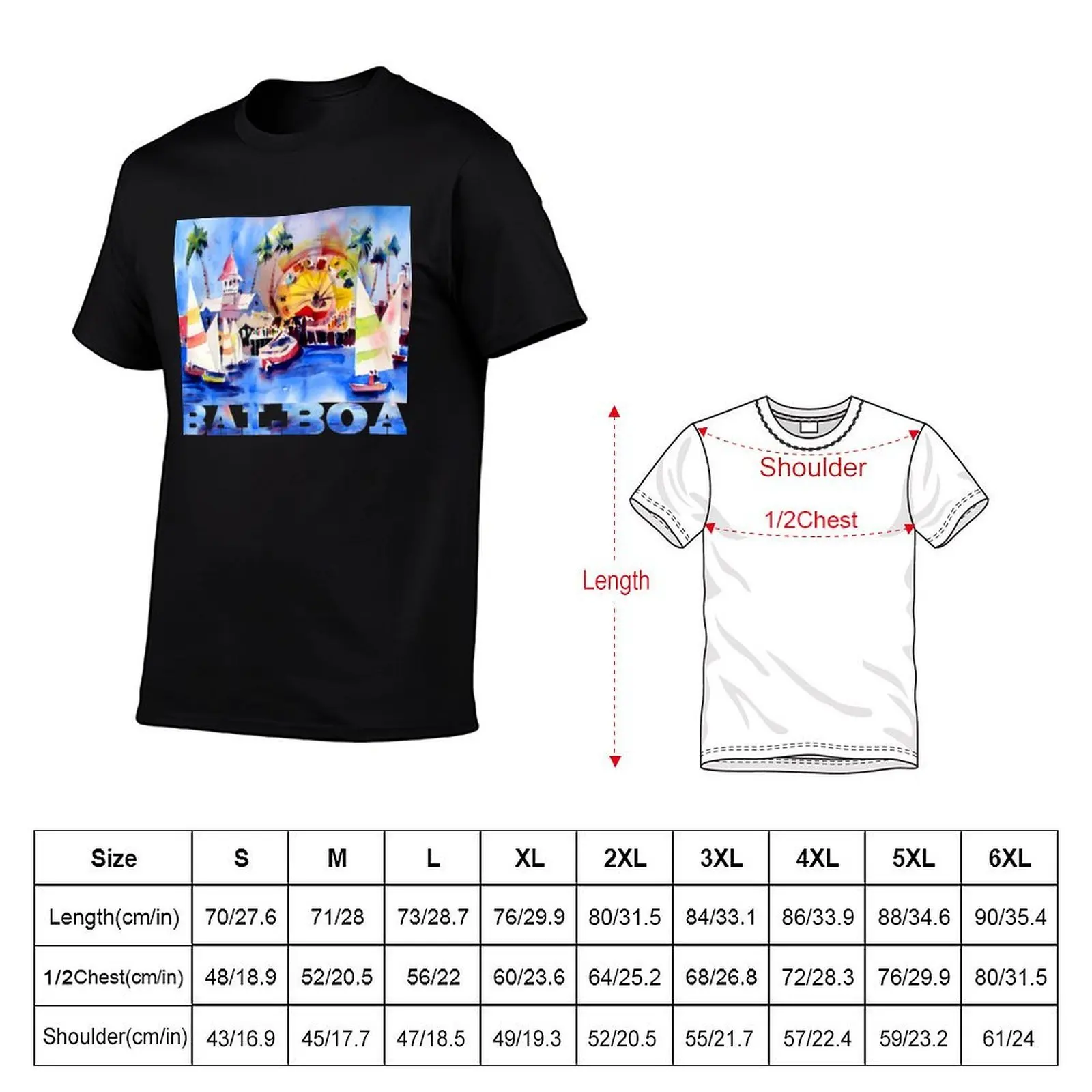 Balboa FunZone Sails T-Shirt t shirt personalised man t shirt graphic t shirts with prints T-shirt