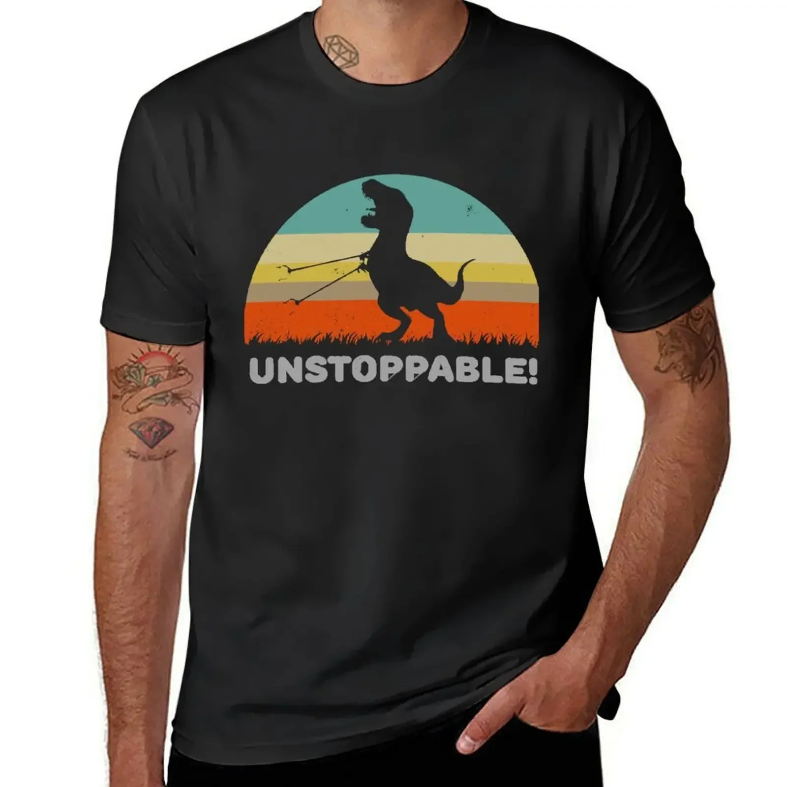 Unstoppable T Rex With Grabbers Long Arms T-Shirt man clothes cute clothes plus sizes graphic t shirts mens plain t shirts