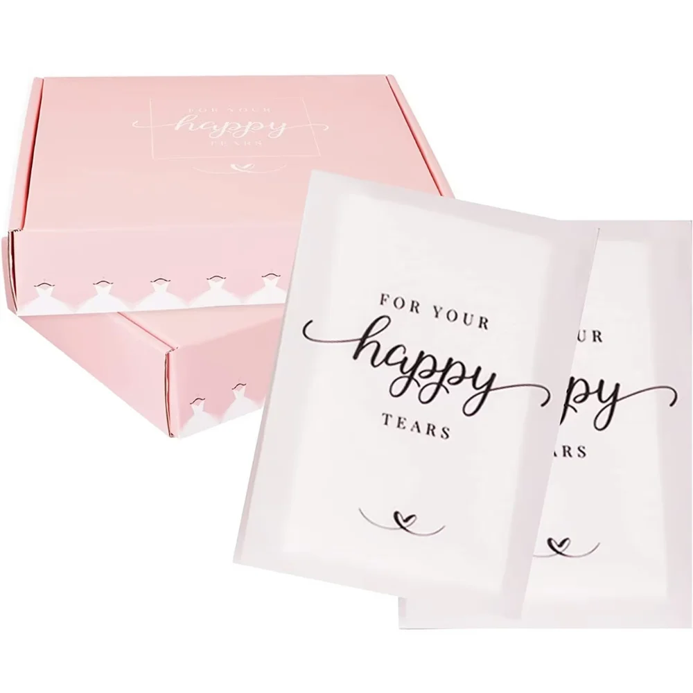 25PCS Wedding Tissues packs for guests -Happy Tears Tissues Packs for Wedding- Wedding  perfect wedding welcome bag items