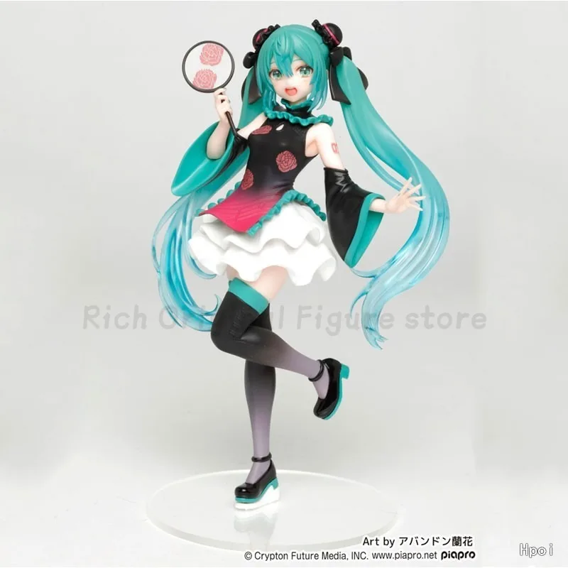 【Em estoque】Trajes TAiTO originais Hatsune Miku Cheongsam Vestido Anime Figura Modelo Ornamento