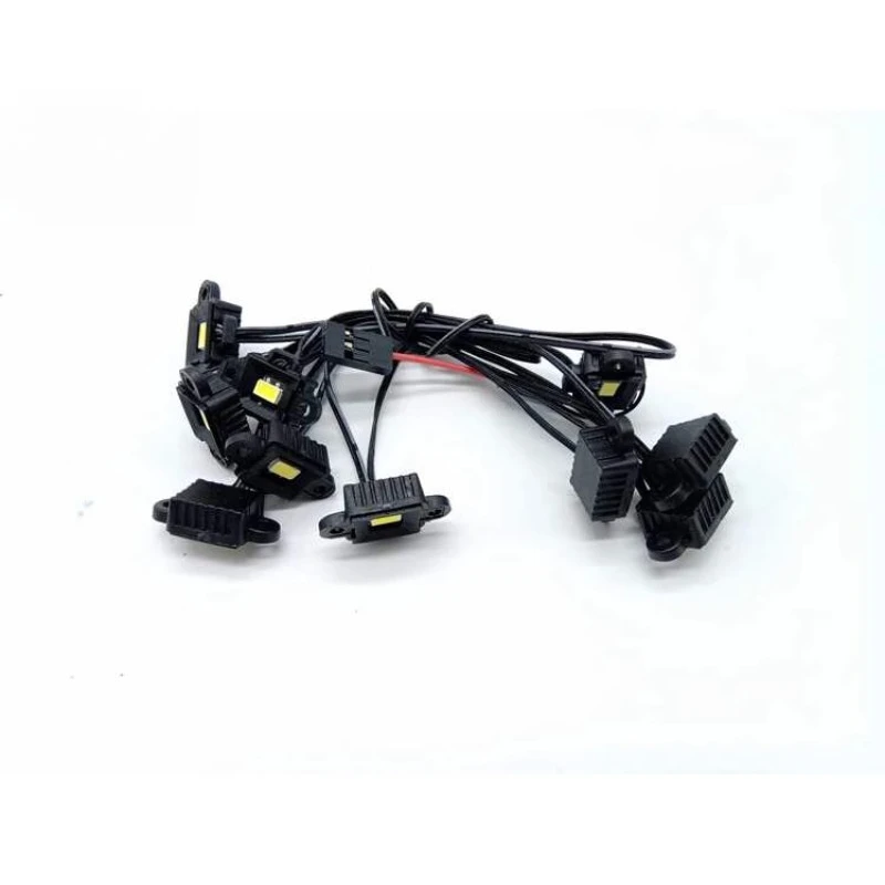 Rc Car Wheel Arch Light  Wheel Eyebrow Lamp and Chassis Lamp for Traxxas TRX6 BenzG63 AMG 6x6 Crawler Option Accessories 88096-4