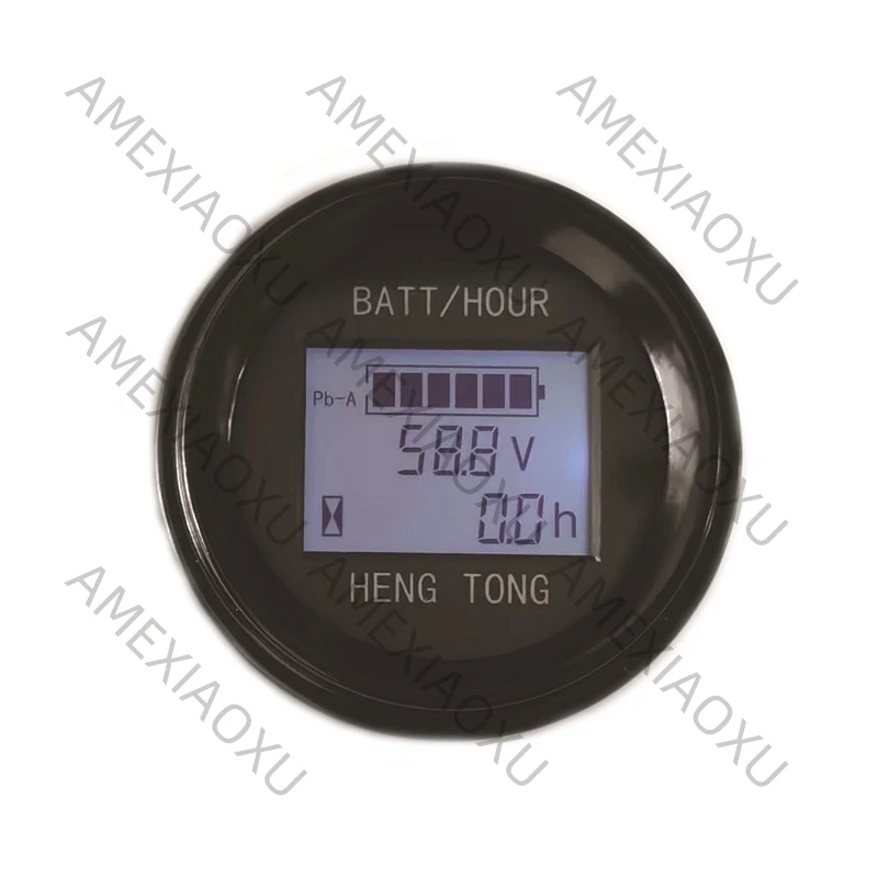 

52-мм круглый светодиодный индикатор заряда батареи DC 12/24/48В 36/72В для LiFePO4, свинцово-кислотных, тройных литиевых аккумуляторов, гольф-каров Ezgo, Club Car, Yamaha, AMEXI