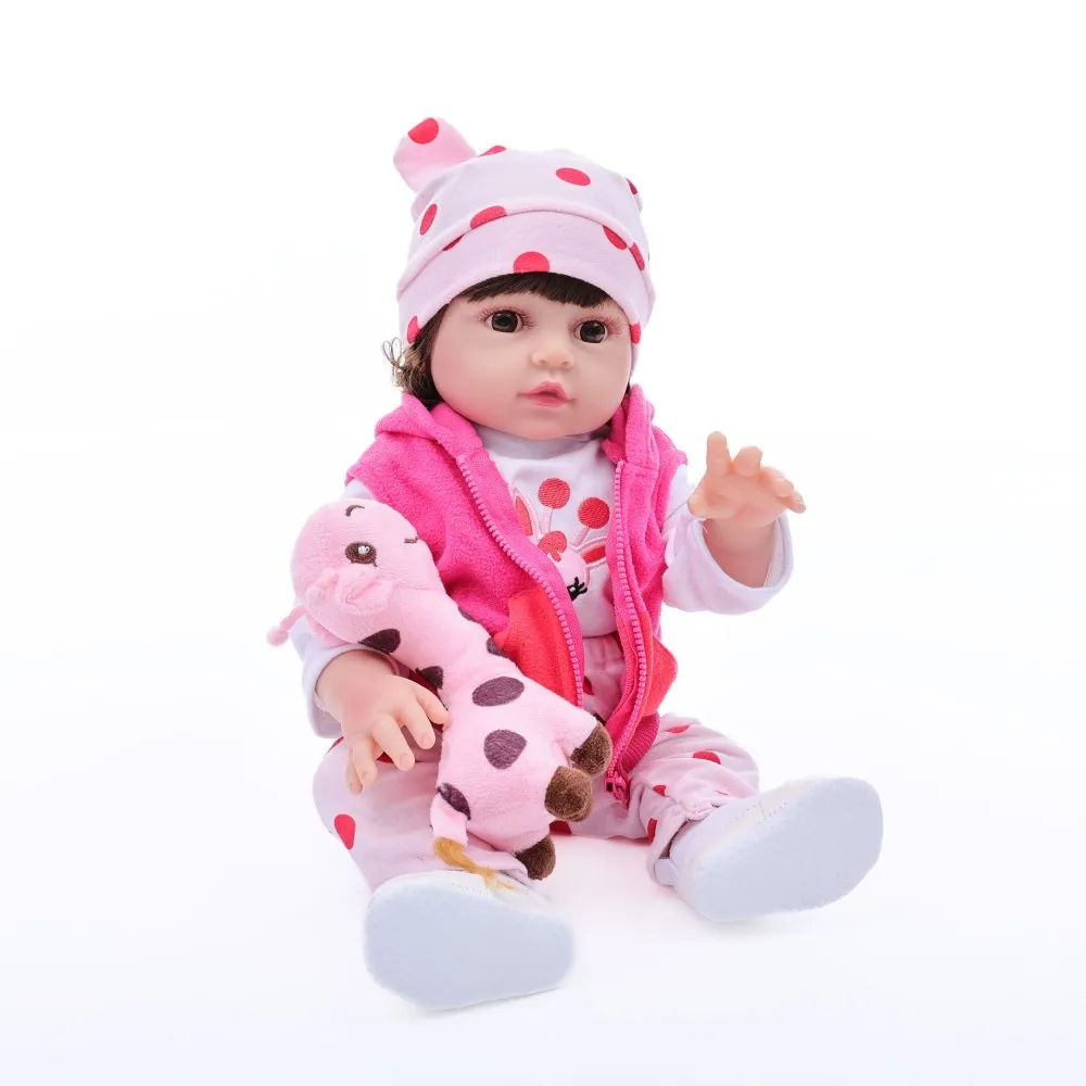 Cloveray 20-calowa Klasyczna Lalka Reborn z Pełnego Winylu, Realistyczna, Super Urocza Lalka Winylowa, Wysokiej Jakości Ręcznie Robiona Zabawka, Prezent dla Dziecka
