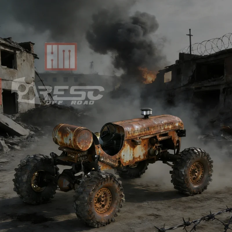 

Радиоуправляемая модель внедорожного сельскохозяйственного трактора Tugou No.1 1/10 ARESC, профессиональный металлический внедорожник для скалолазания, игрушка для мальчиков