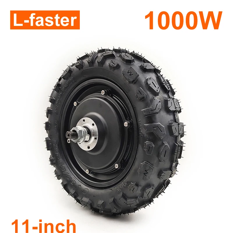 L-faster 48V 1000W Brushless Hub Motor 11 Inch Off Road Tire for Mountain Electric Scooter Bike