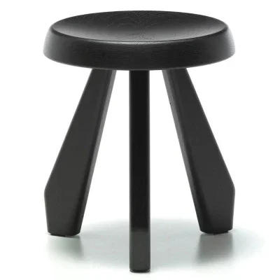 High Quality Stool Chair Modern Round Ottoman Stool Charlotte Perriand Tabouret Meribel Stool