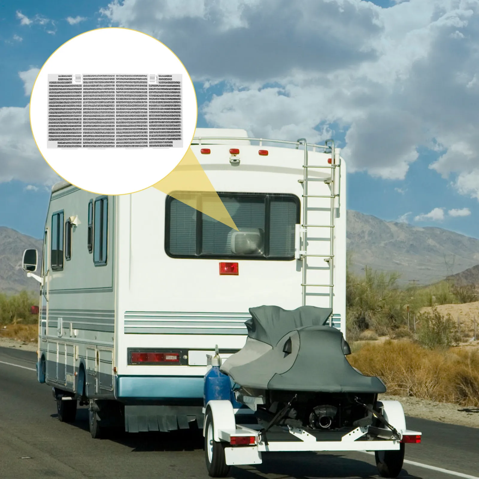 

Rv Air Conditioning Grille Replacement Kit with Ac Sponge Mat Filters Particles Ensures Fresh Air Environment Simple Cleaning Rv