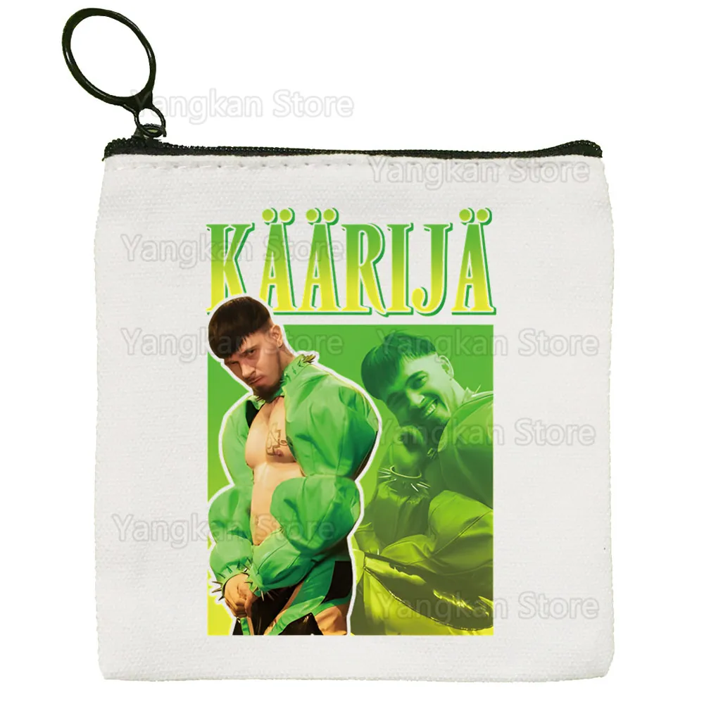 Kaarija Cha Cha محفظة نسائية للعملات المعدنية بسيطة للطالبات من القماش حقيبة مفاتيح لطيفة بمقبض صغير ومحفظة صغيرة #3