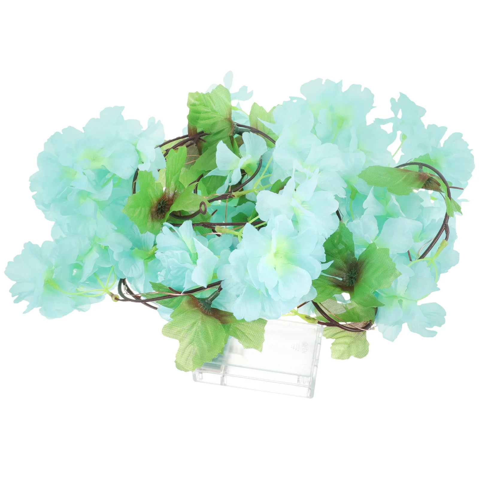 

2 Meter 20 LED Cherry Blossom Garland Light Blue Flower Vine Decor for Room Party Special Occasions Fairy Lamps
