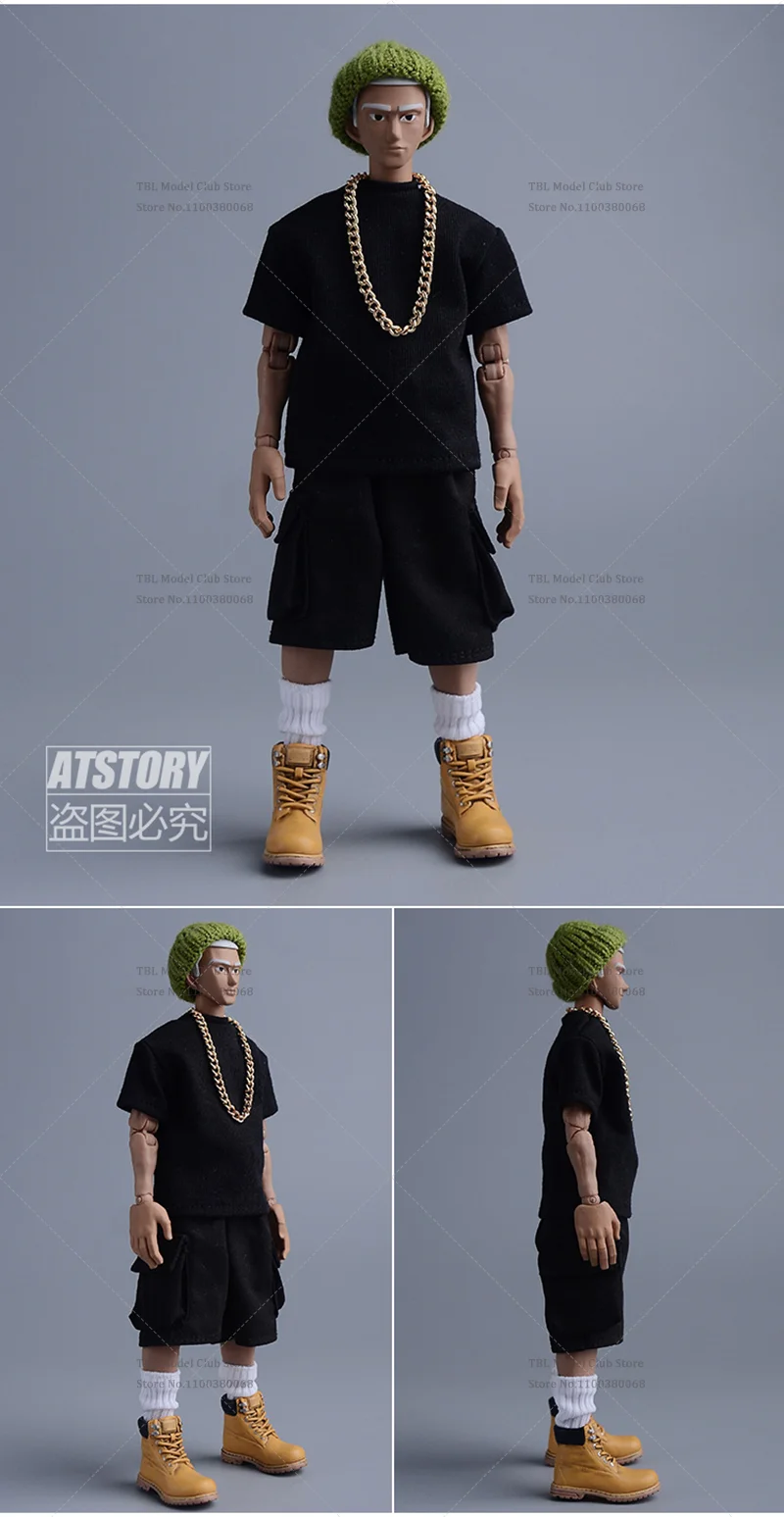 1/12 Schaal Vrouwelijke/mannelijke kleding Veelkleurige Stapel Koude Cap Handgemaakte Wollen Hoed Hip Hop Mode Voor 6-inch Action Figure Soldaat