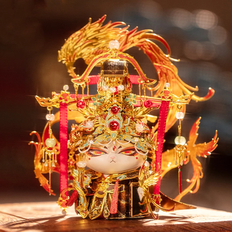 

НОВЫЙ DIY 3D металлический пазл китайская королева Ми Юэ мини-модель строительные наборы сборка головоломки для девочек подарки на день рождения