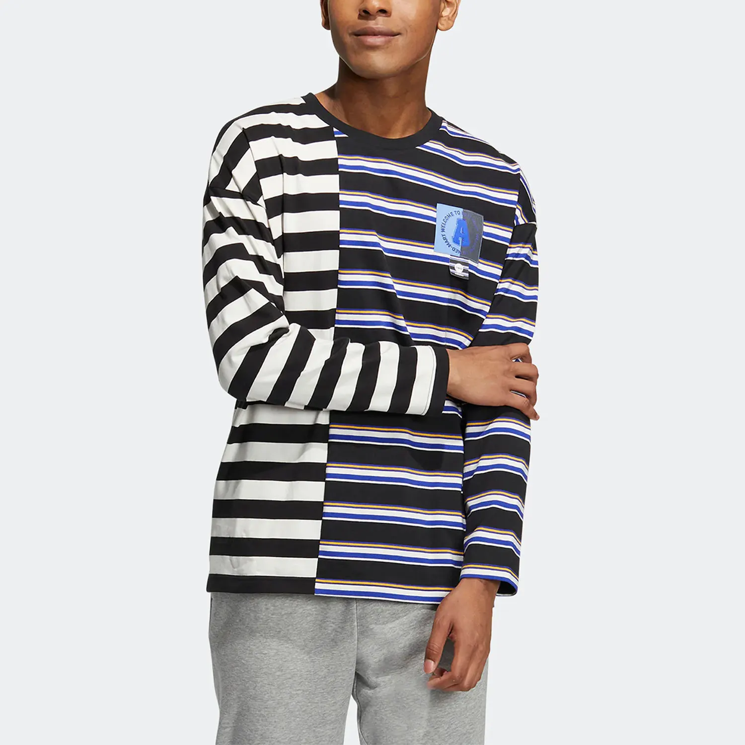 

Официальная аутентичная мужская повседневная спортивная футболка Adidas 2023, весенняя новая IA5332