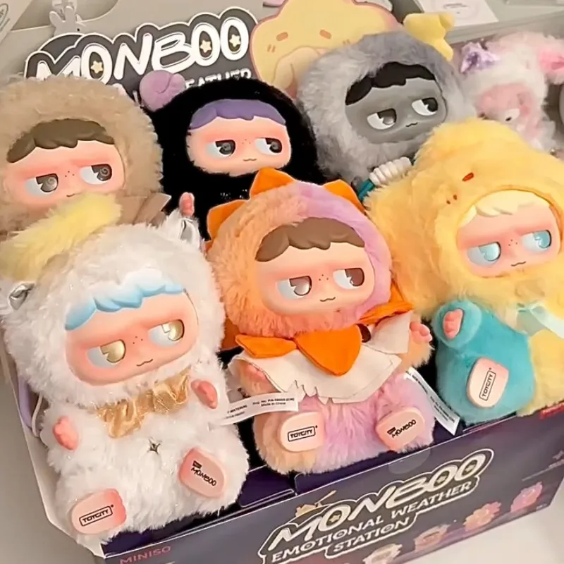 

MONBOO Emotional Weather Station Series Blind Box Monboo Vinyl Plush Mystery Box Bag Pendant Keychain Surprise Bag Toy Girl Gift