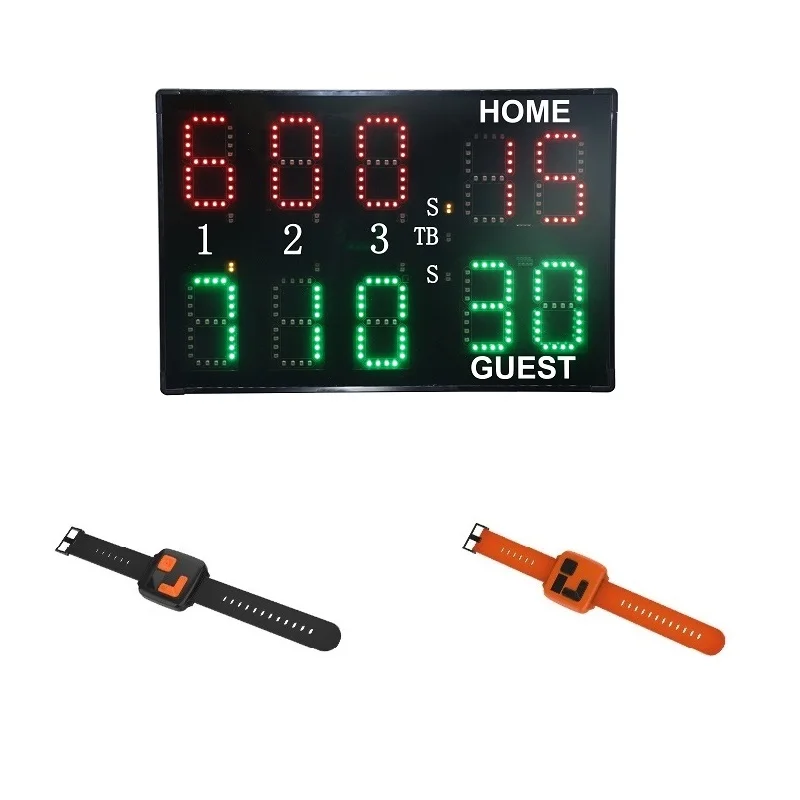 

Professional Tennis Match Electronic Scorekeeper Watch Control Score Keeper Display Board Led Padel Court Digital Scoreboard
