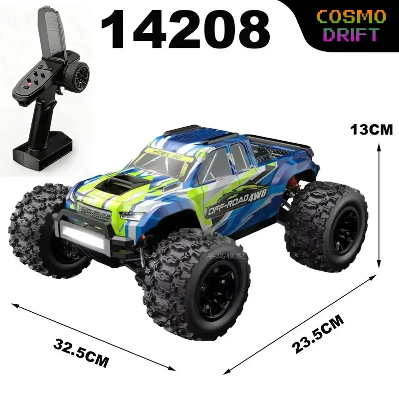 MJX 14208 Brushless 4WD RC Monster Truck High‑Speed Off‑Road Professional Buggy Remote Control Car Toy for Boys Birthday Holiday