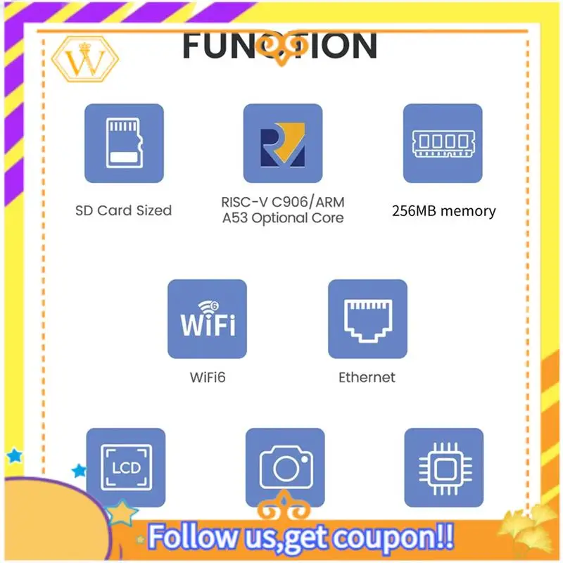 Latest-For Licheerv Nano Mini Development Board SG2002 WIFI6 Ethernet 2Gbit AI Visual RISCV