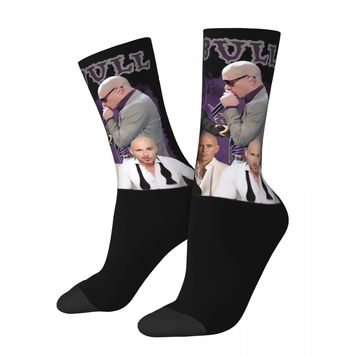 Chaussettes d'équipage respirantes pour hommes et femmes, Pitbull, Mr Worldwide, Chaud, Drôle, Hiver