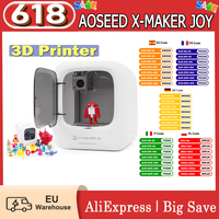 AOSEED X-MAKER JOY 3D Printer For Kids AI Voice Interaction Smart 120x120x120mm App Control Time-lapse Video Mini Program-EU