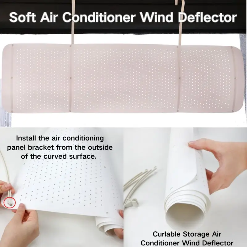 Air Conditioning Windshield Anti-Direct Blowing Universal Windproof Wall-Mounted Air Outlet Baffle Confinement Cold Air Guide