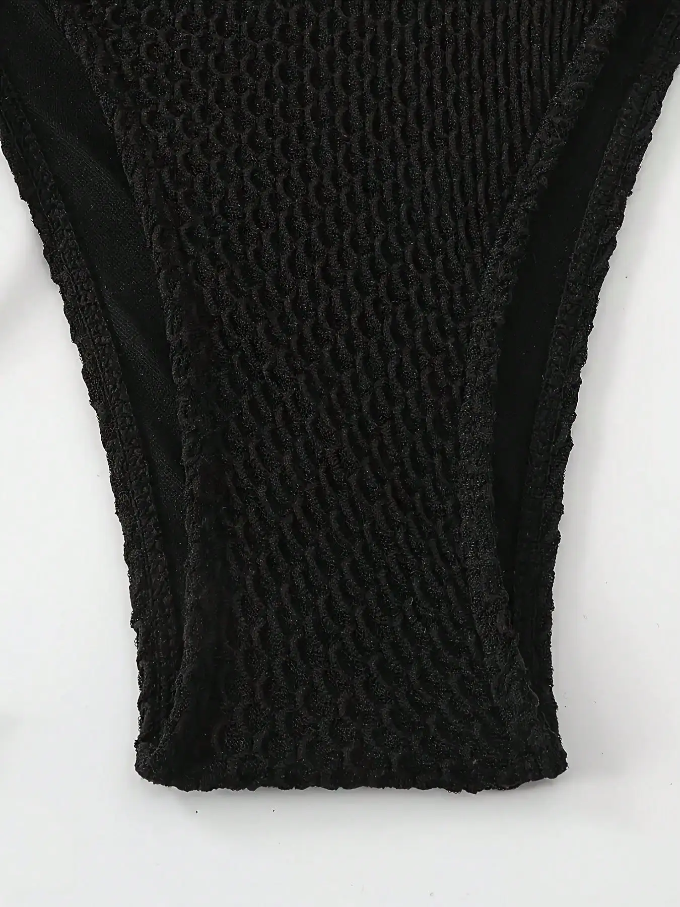 Black Triangle Bikini Set With Cover Up For Vacation Beach