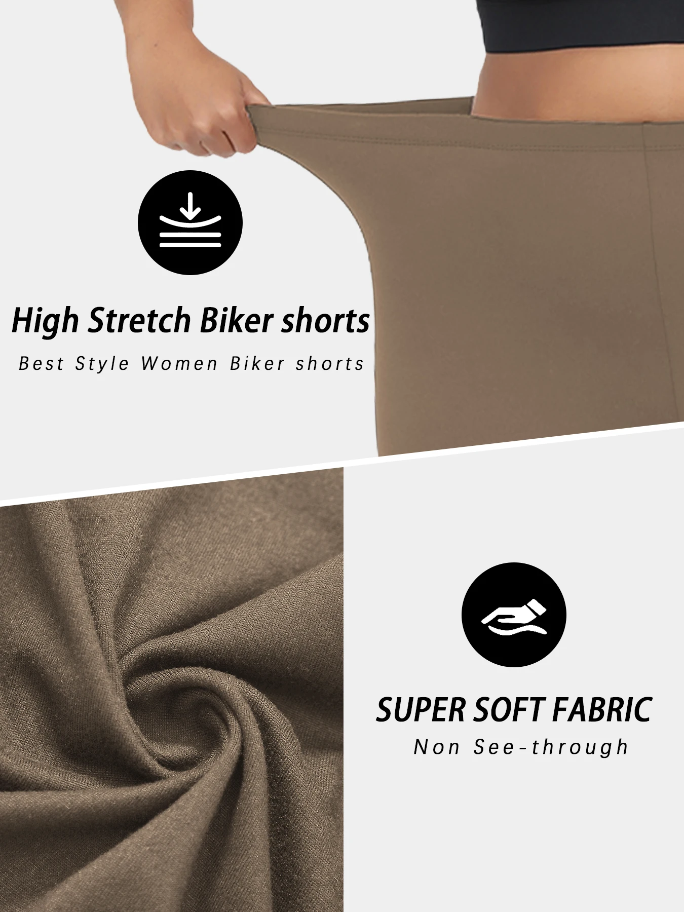 Plus Size Super Soft Biker Shorts For Women No See Through Workout Running Yoga Athletic Shorts 6"Inseam RUNNING - Image 5