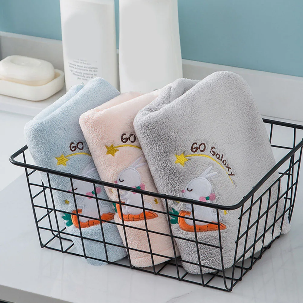 

2Pcs Fast Drying Bath Towels Rabbit Style Hair Wrap Women Water Absorption Dry Hair Hat Lightweight Double Layer Travel Size