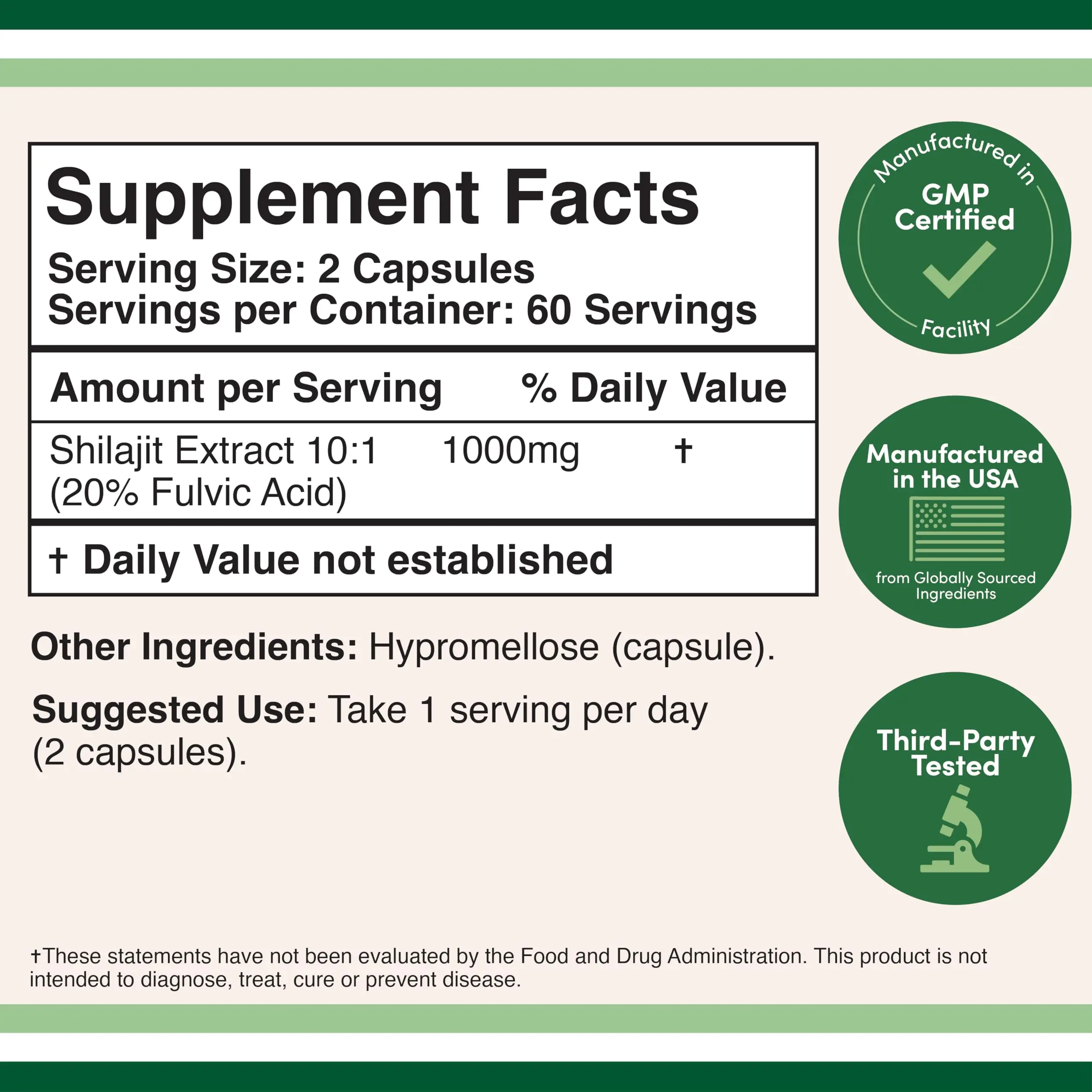 Pure Organic Shilajit Supplement - Fulvic Acid & Trace Minerals for Men and Women, Energy & Cognitive Bone Immune Health
