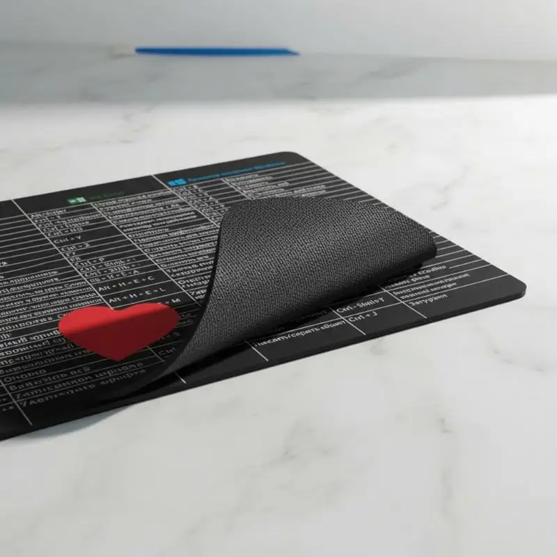 Russian Keyboard Shortcut Reference Mouse Pad Non Slip Rubber Base Thickened Durable for Office Worker Student Gaming