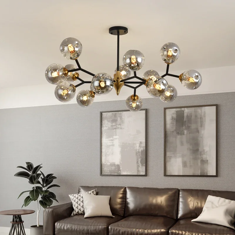 Nordic Modern Luxury Chandeliers Glass Bubble Lamps Dining Kitchen Living Room Bedroom Indoor Led