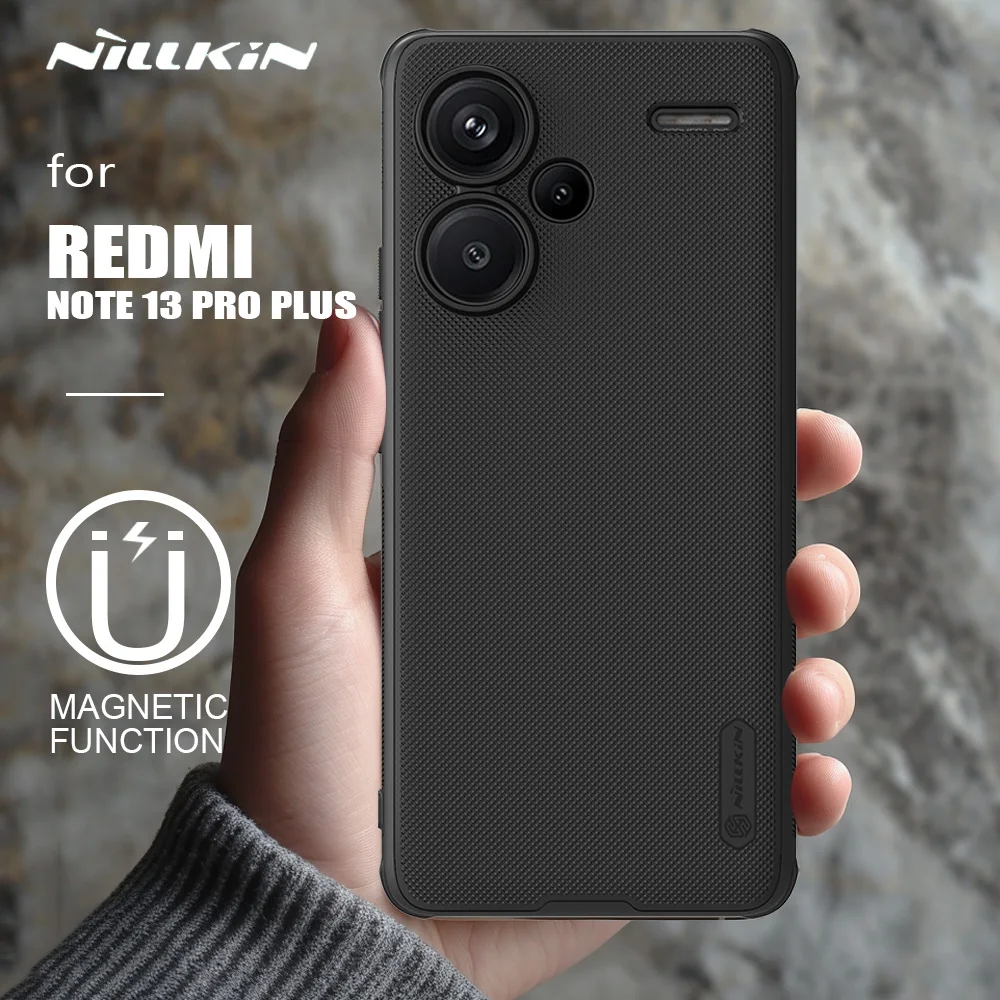 for Xiaomi Redmi Note 13 Pro Plus 5G Case Nillkin Super Frosted Shield Magnetic Slim Cover for Redmi Note 13 Pro Plus 5G Case