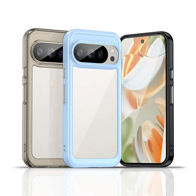 حافظة لهاتف جوجل بيكسل 10 برو حافظة فاخرة من السيليكون الشفاف بكسل 10 برو غطاء ممتص للصدمات من البولي يوريثان غطاء حماية بكسل 10 برو XL #2