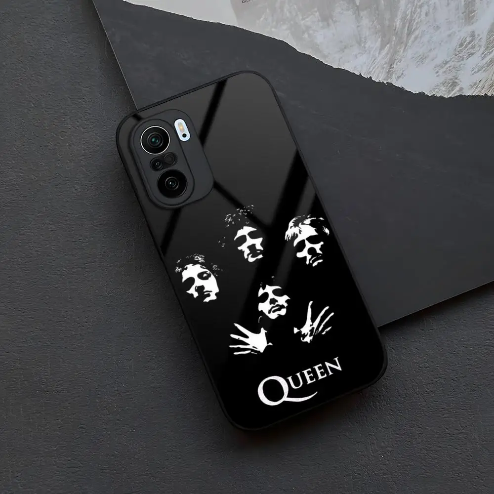 Queen Band Music Mouse Pad Tempered Glass for Xiaomi 14 12 Lite Pro 13 11t lite POCO M6 M5 X6 X5 X3 NFC F5 F6 Pro Cover