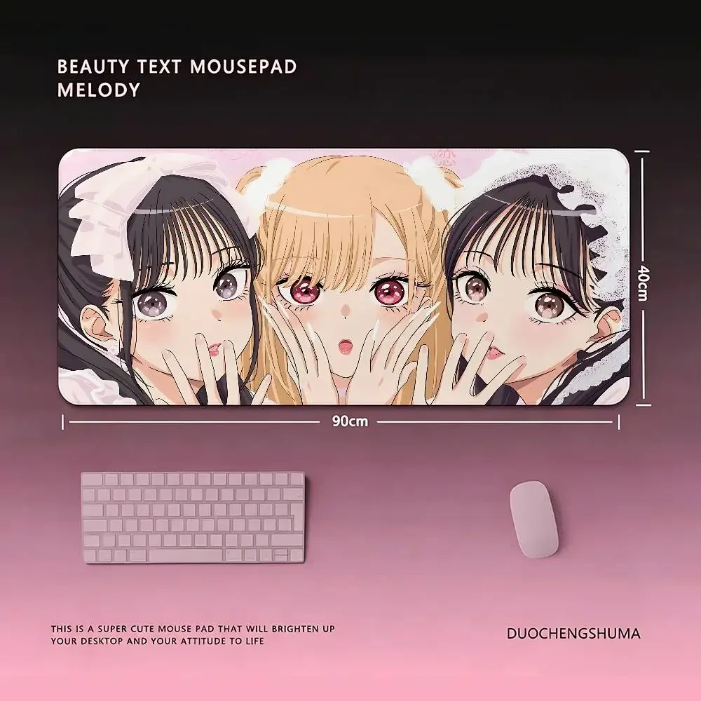 Anime M-Marin-Kitagawa Mouse Pad Computer Mat Deskpad Laptop Keyboard Mat Office Large Landscape Mousepad