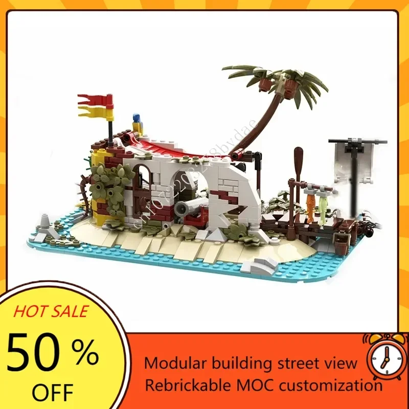 

506PCS Steve's Hideout Modular MOC Custom Street View Model Creative Puzzle Architecture DIY Assembly Educational Toy Gift
