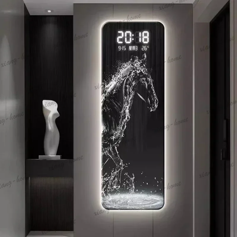 LJY modern Nordic Interior wall clock wall decorations digital accessories for home decor luxury interior antiques Silent wall c