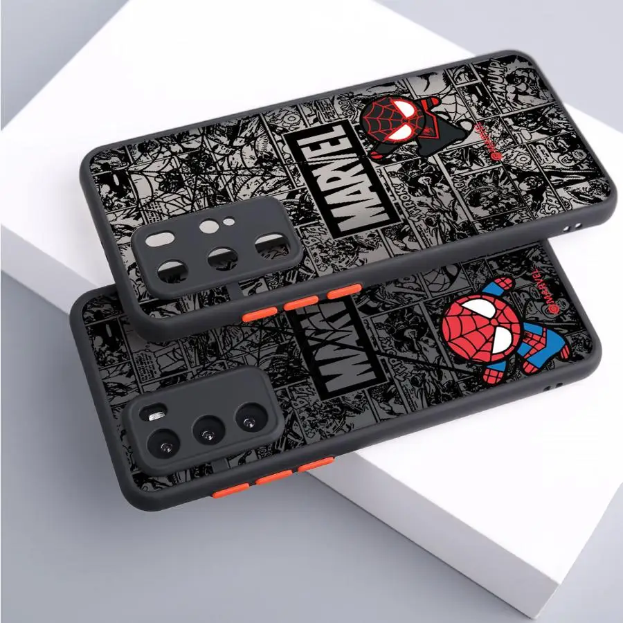 Cute Marvel Spider Man Phone Case for Xiaomi Redmi Note 13 Pro11 Pro 10 Pro 8 9 9S 9T 12 Pro 5G 11S 12S Matte Soft Cover