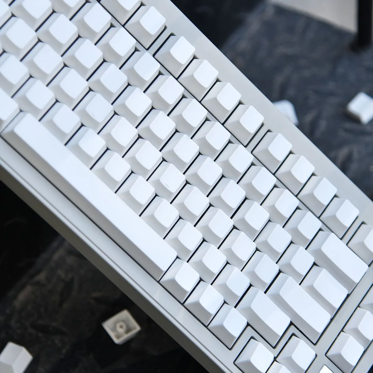 137 Keys Blank Keycaps PBT keycap Chreey Profile Black White 61/68/71/78/87/100/104/108 ANSI Keycap for Mechanical Keyboard Cap