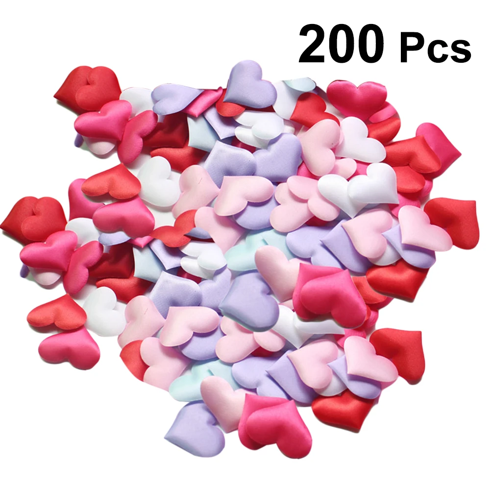 

200pcs Heart Petals Premium Wedding Artificial Heart Petals Decoration Valentine's Day Party Engagement