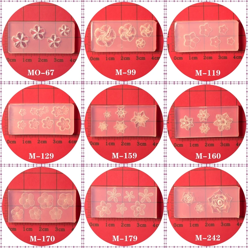 3D ห้ากลีบดอกไม้เล็บแม่พิมพ์ซิลิโคนผสมตกแต่งแม่พิมพ์เล็บเครื่องมือแกะสลักซิลิโคน Drop Shipping