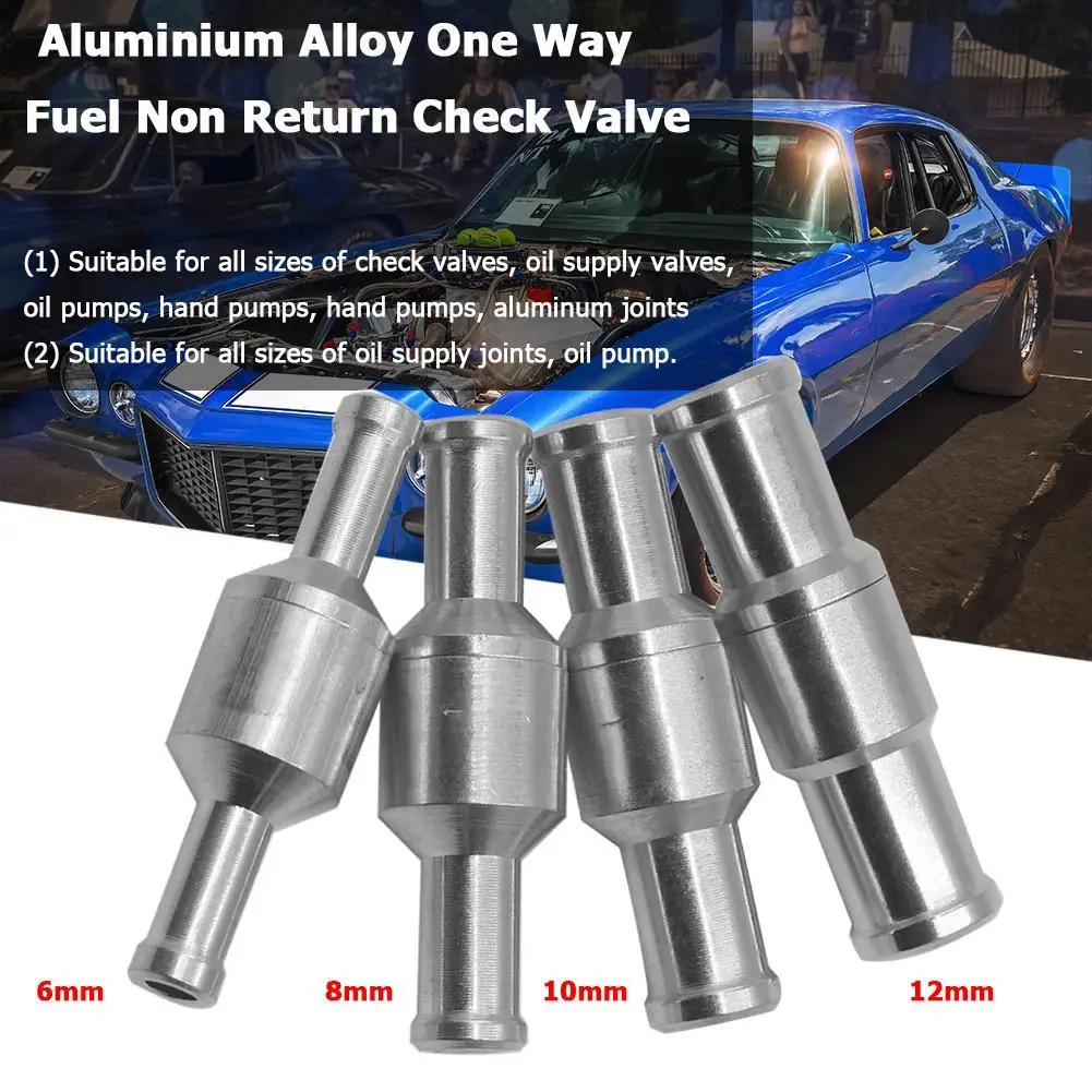 Aluminium Alloy Fuel Non Return Check Valve Aging Resistance Non Return Valve Multi-function for Helicopters Ships Motorcycles