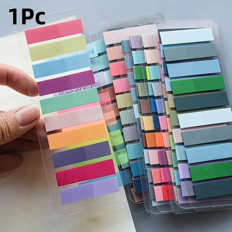 200 Stück europäische Vintage-Fluoreszenz-PET-Transparente Markierungsstifte in zehn gemischten Farben zur Organisation und Aufzeichnung, geeignet für das Büro – Detail 1
