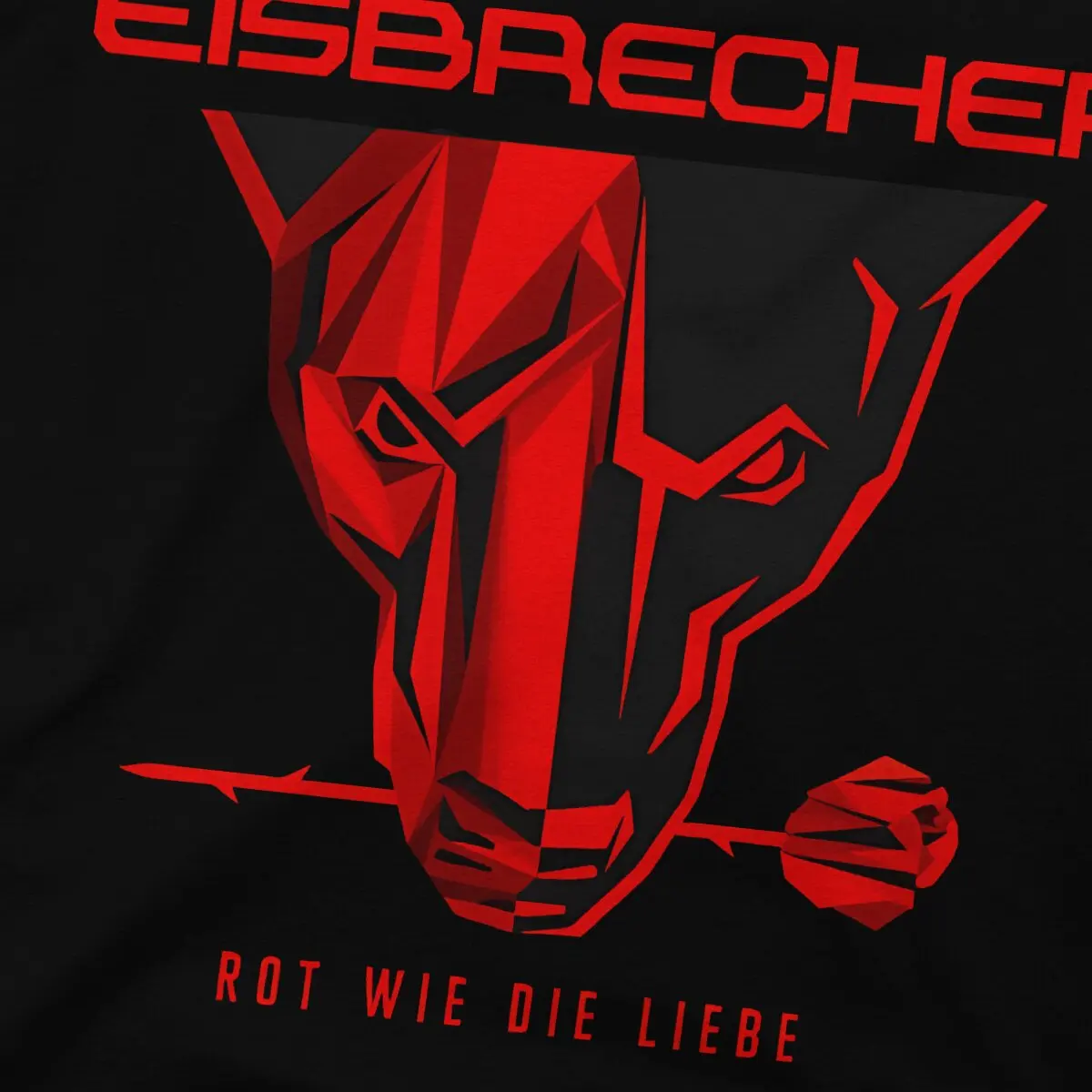 Rot Wie Die Liebe Men T Shirt Eisbrecher Awesome Tees Short Sleeve Round Collar T-Shirts Pure Cotton Summer Clothes