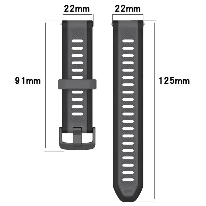 18mm 20mm 22mm Silicone Strap for Xiaomi Watch 5 S5 S4 S3 S2 Wristband OPPO Watch S X2 X3 Mini 3 43mm Oneplus Watch 4 3 2R Lite