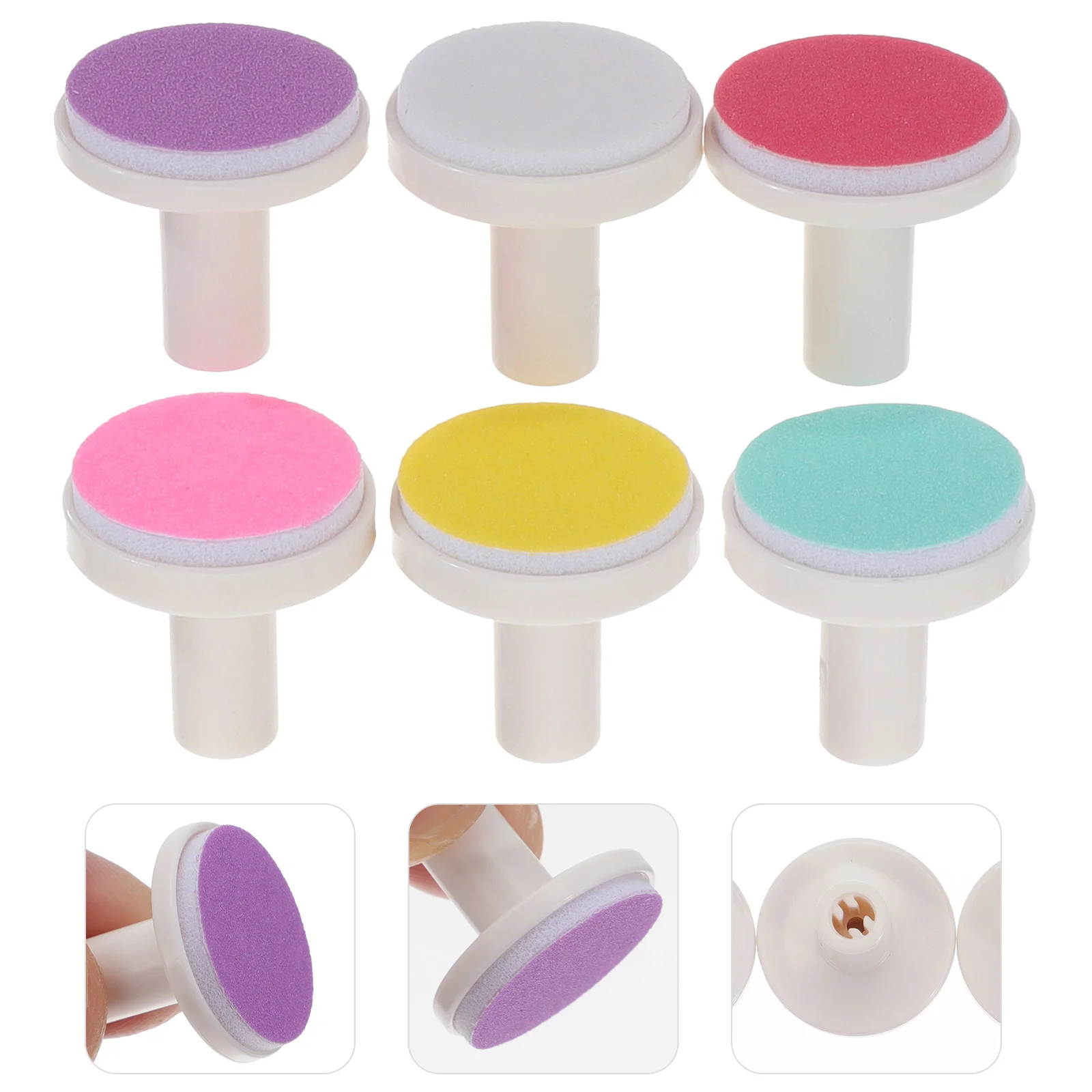 Tête de meulage pour lime à ongles pour bébé, outils électriques, coussretours pour bébé, coupe-bordures, vernis métallique, ensemble de disques pour tout-petits, 24 pièces