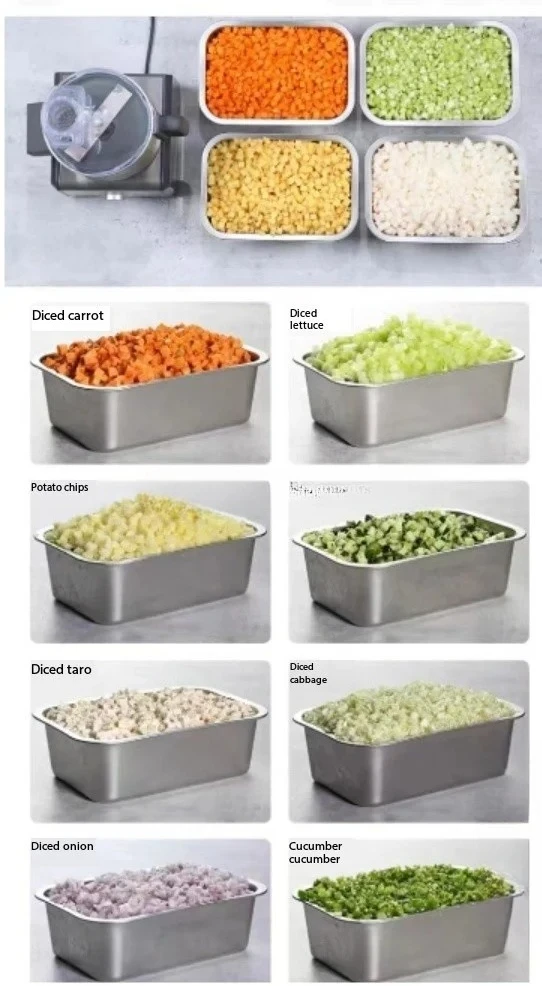 Mesin Pemotong dan Pengiris Sayuran Stainless Steel Multifungsi Komersial dan Rumah Tangga