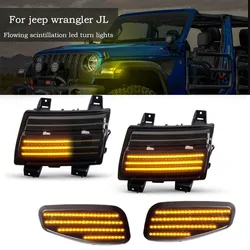 Dla jeep wrangler JL LED włączone światła błotnik z przodu światło na zderzak nowy biały DRL do jazdy dziennej dla Jeep JL nisko osadzony.