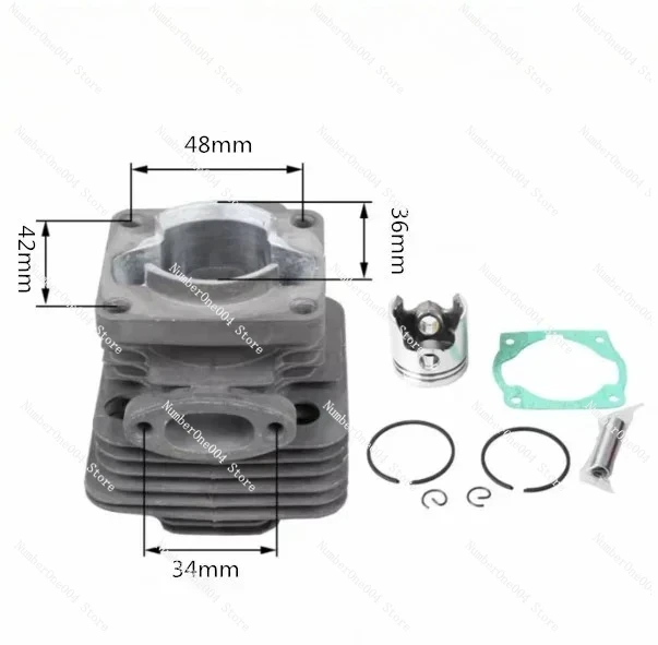 

Cylinder Piston Kit Gasket 36mm for MTD SMART BC 33 1E36F-5B Brush Cutter Grass Trimmer
