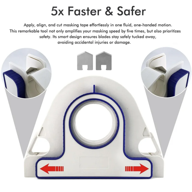 

Painter Masking Tape Applicator with Barrier and Special Corner Attachment for Painting Decorating Window, Door Frames