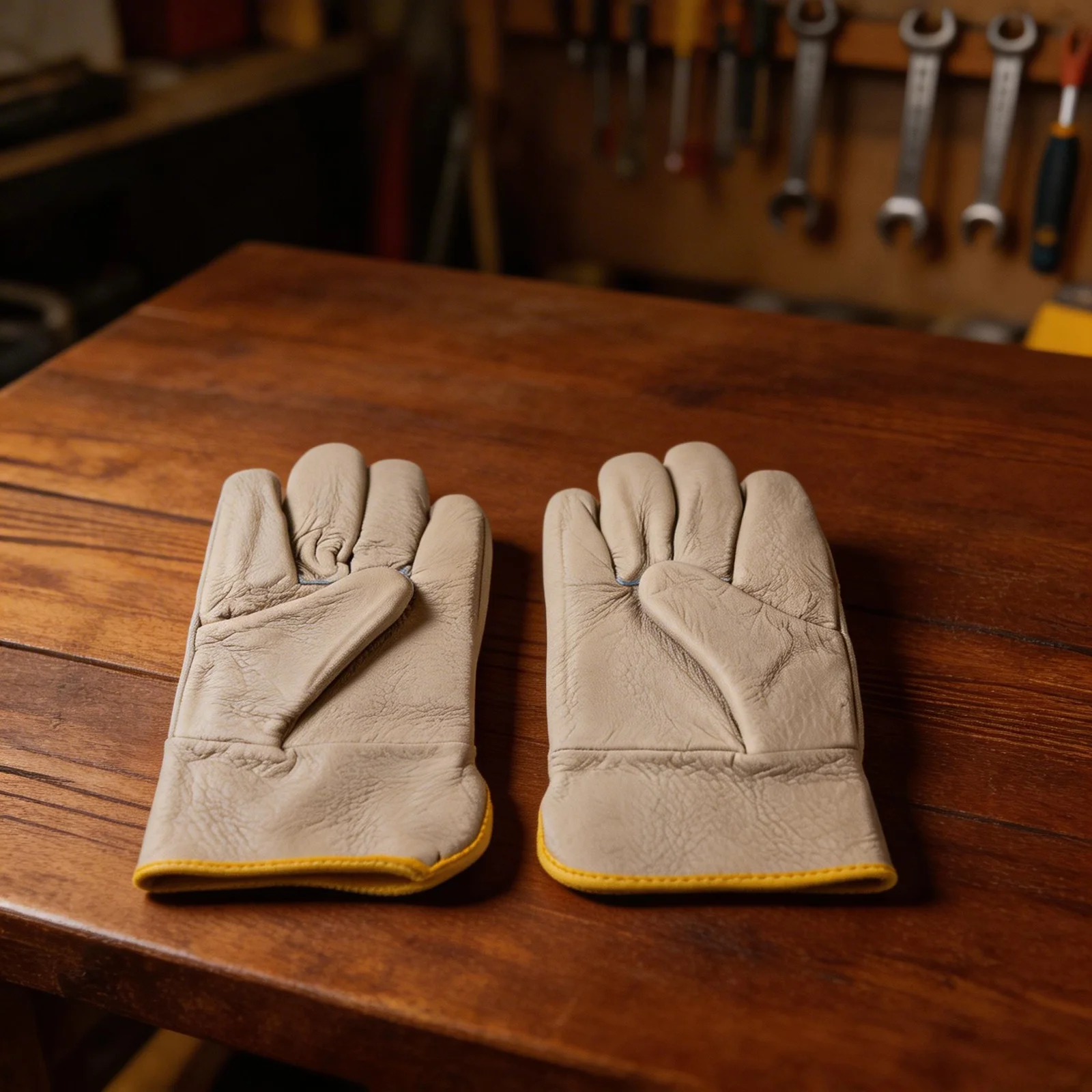 Full Cowhide Leather Welding Gloves Heat Resistant and Wear Resistant Gloves for Welding Blacksmithing and Outdoor Activities